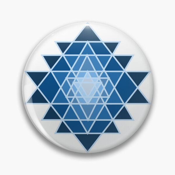 Item preview, Colorful Mandala Triangle Blue designed and sold by sophiedziovalas.