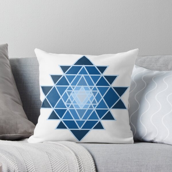 Item preview, Colorful Mandala Triangle Blue designed and sold by sophiedziovalas.