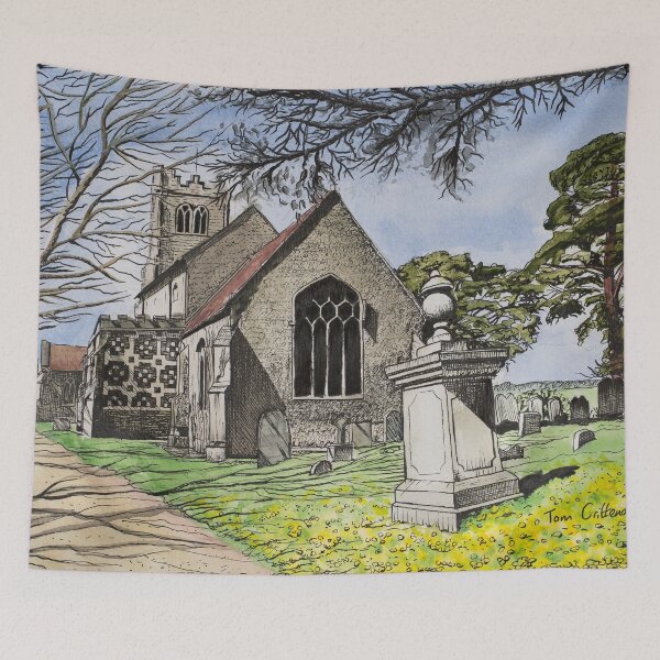 Item preview, Elmswell Church designed and sold by Tom Crittenden.