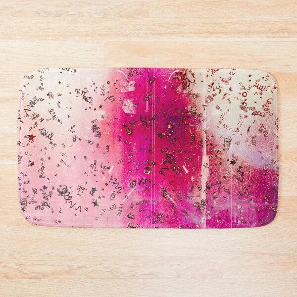 Item preview, Hot Pink Watercolor With Gold Confetti  designed and sold by Designs By YL.