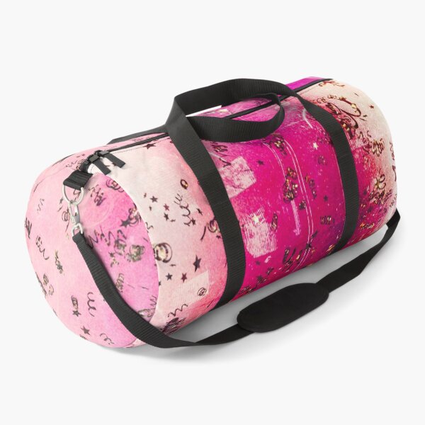 Item preview, Hot Pink Watercolor With Gold Confetti designed and sold by Designs By YL.