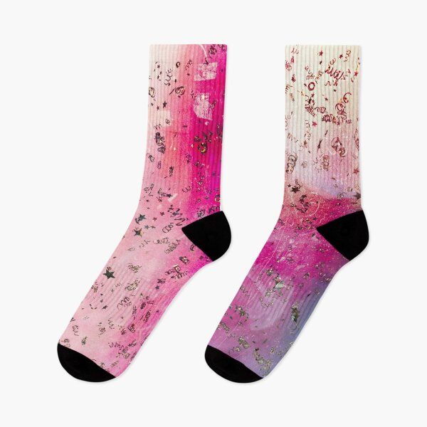 Item preview, Hot Pink Watercolor With Gold Confetti  designed and sold by Designs By YL.