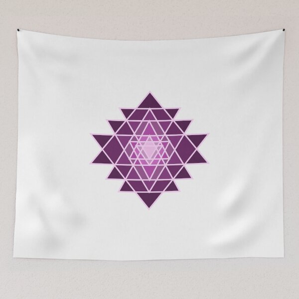 Item preview, Colorful Mandala Triangle Pink Purple designed and sold by sophiedziovalas.
