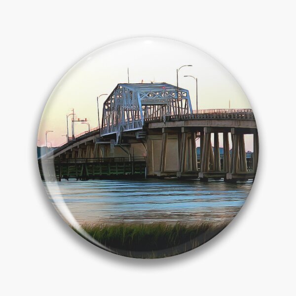 Item preview, Beaufort Woods Memorial Bridge at Sunset designed and sold by SeaChangeDesign.