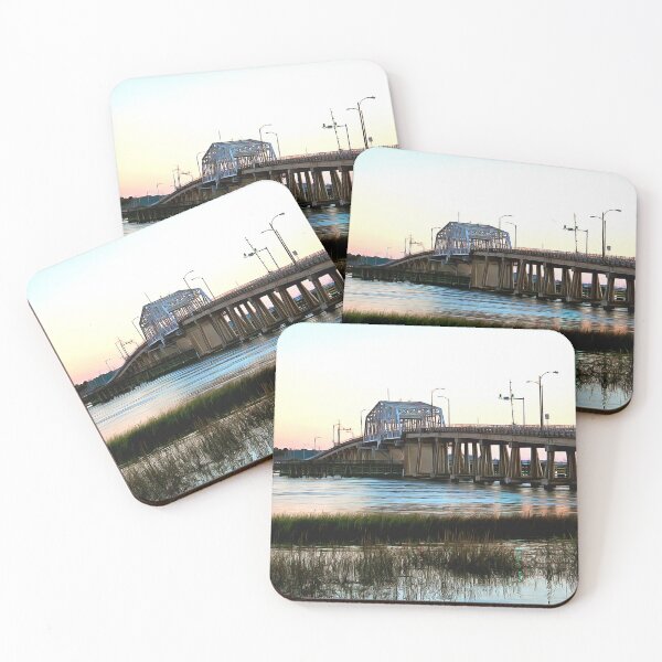 Item preview, Beaufort Woods Memorial Bridge at Sunset designed and sold by SeaChangeDesign.