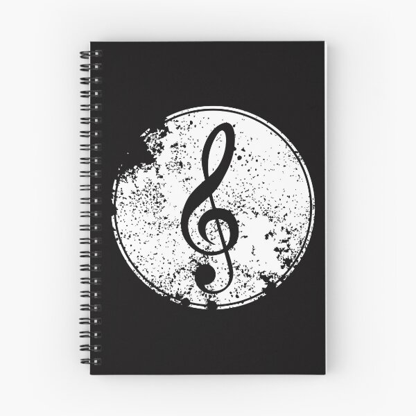 Item preview, Musical Clef Bold Grunge White Circle Design  designed and sold by EarthArtDesigns.