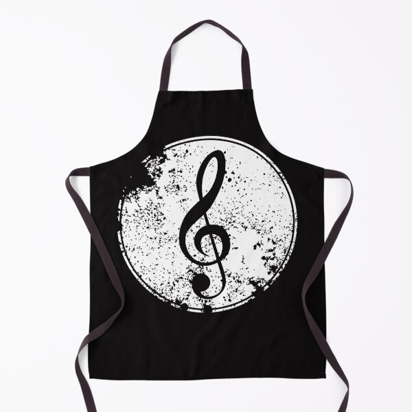 Item preview, Musical Clef Bold Grunge White Circle Design  designed and sold by EarthArtDesigns.