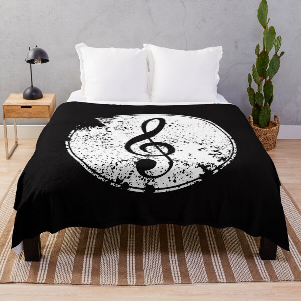 Item preview, Musical Clef Bold Grunge White Circle Design designed and sold by EarthArtDesigns.