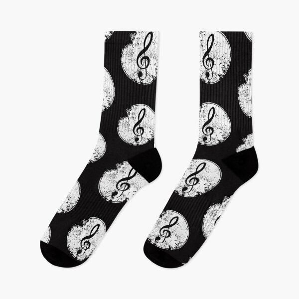 Item preview, Musical Clef Bold Grunge White Circle Design  designed and sold by EarthArtDesigns.