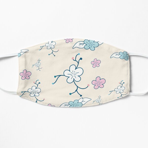 Dance of the Winged Flowers | Floral pattern Flat Mask