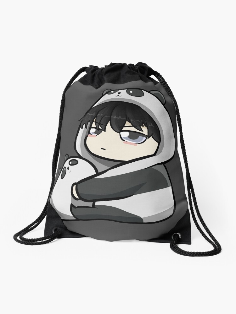 Mochila saco for Sale con la obra «Anime Chibi Boy Panda» de