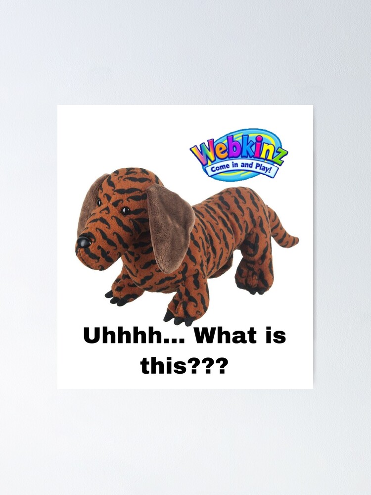 "kinz mustache wiener dog uhhhh what is this meme" Poster by dyslsexyia Redbubble