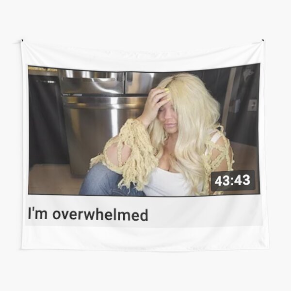 trisha paytas &quot;i&apos;m overwhelmed&quot; tapestry Tapestry