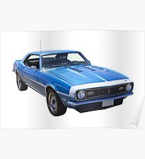 1968 Chevrolet Camaro 327 Muscle Car Poster