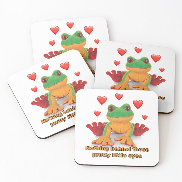 Item preview, Webkinz tree frog nothing behind those pretty little eyes meme designed and sold by dyslsexyia.