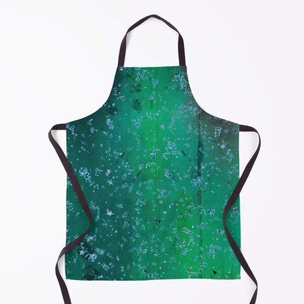 Item preview, Green Watercolor With Blue Confetti designed and sold by Designs By YL.