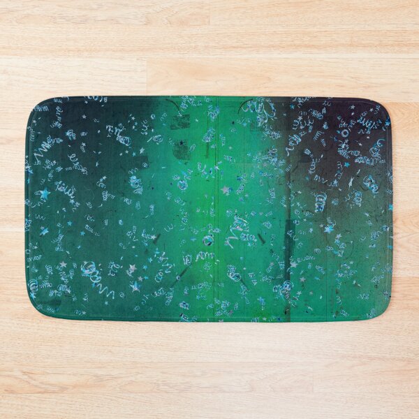 Item preview, Green Watercolor With Blue Confetti  designed and sold by Designs By YL.