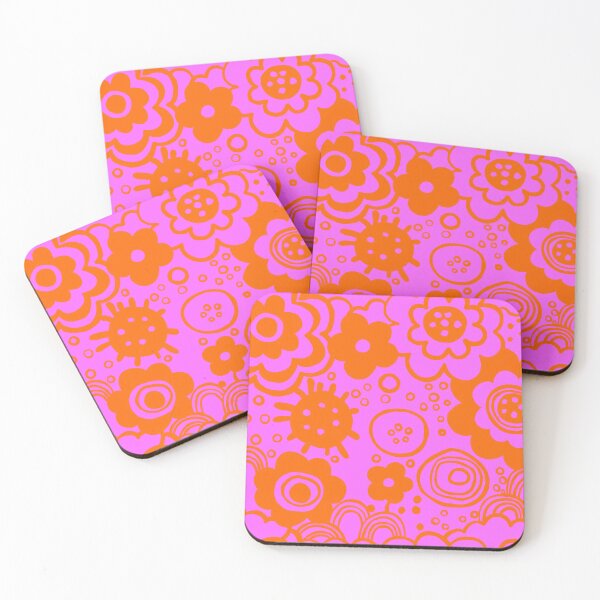 Item preview, Miko flowers, bright pink and red  designed and sold by Lillieoandco.