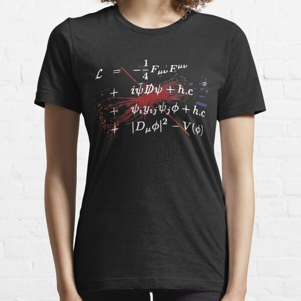 Theoretical Physics Equations - Standard Model Higgs Boson Lagrangian Particle Physics Essential T-Shirt