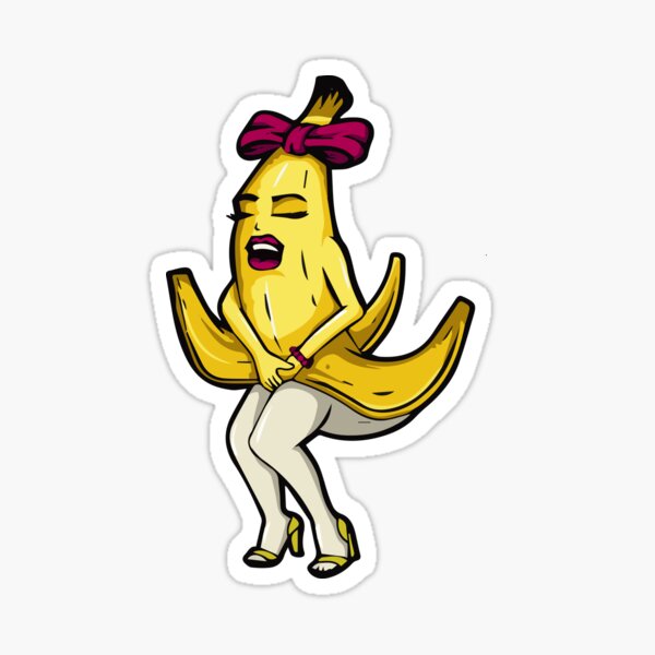 Lady Sexy Banana Sticker For Sale By Cedricflorine Redbubble 
