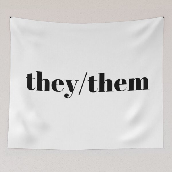 Item preview, they/them pronouns designed and sold by nochillaly.
