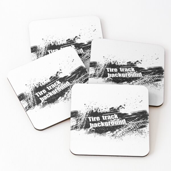 Item preview, Tire Track Background Wording with Tire Marks Black designed and sold by WearWolfDesigns.