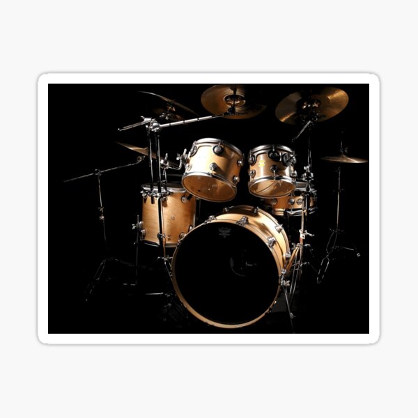 "Drum set" Sticker for Sale by RestlessSoul Redbubble