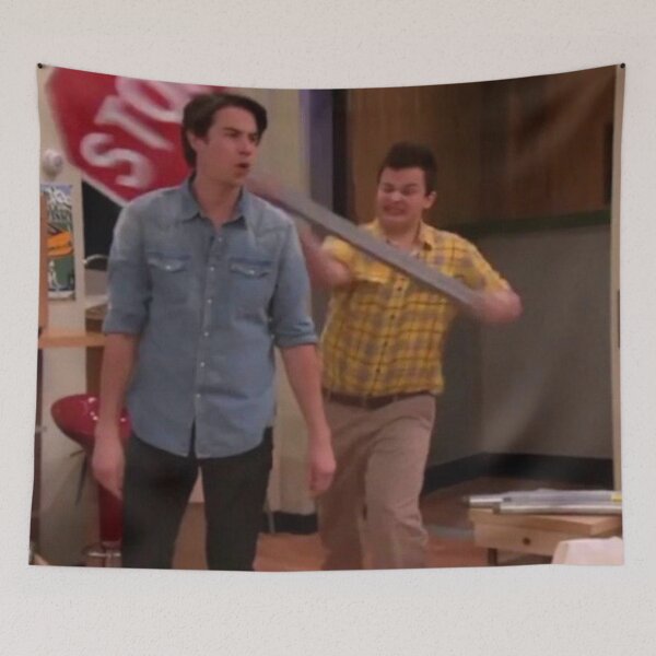 Item preview, Gibby Hitting Spencer with a Stop Sign designed and sold by nochillaly.