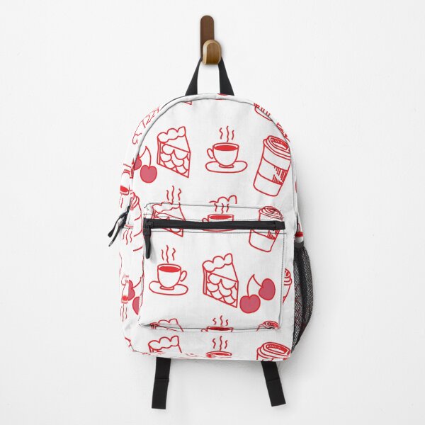 Item preview, Coffee and Cherry Pie Pattern in Red and White designed and sold by LavenderMint.