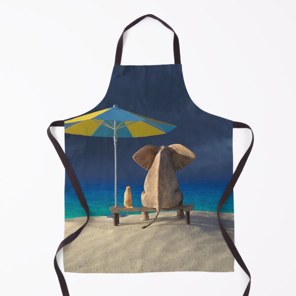 Item preview, elephant and dog look at the stormy sky designed and sold by Mike Kiev art.