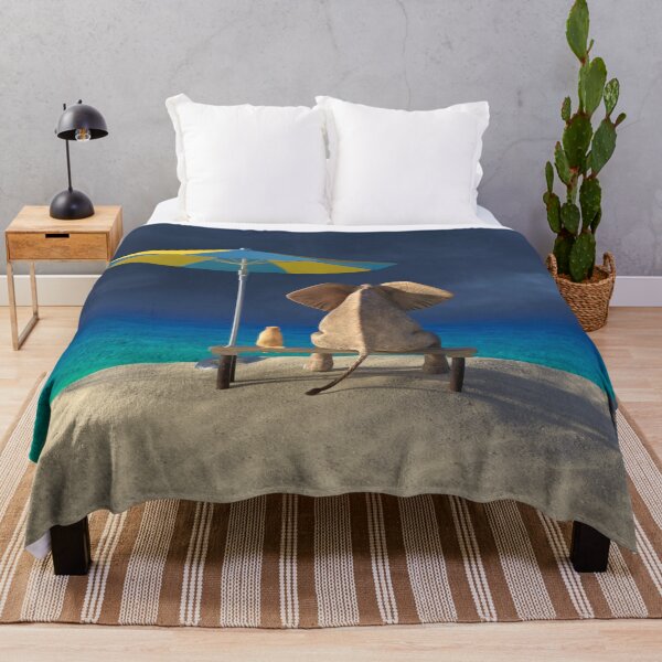 Item preview, elephant and dog look at the stormy sky designed and sold by Mike Kiev art.