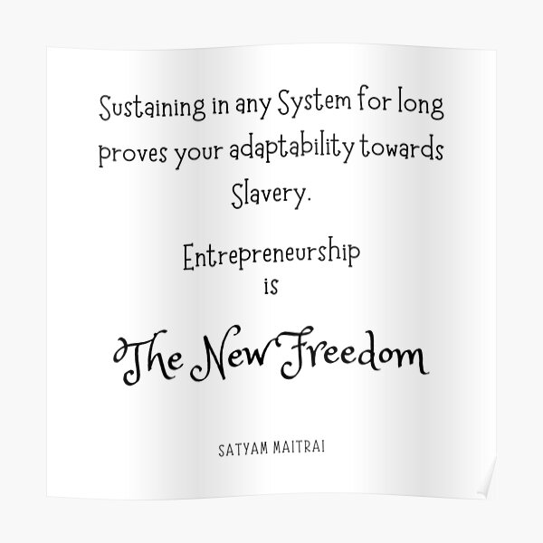 "The New Freedom" Poster by SirajDecors Redbubble