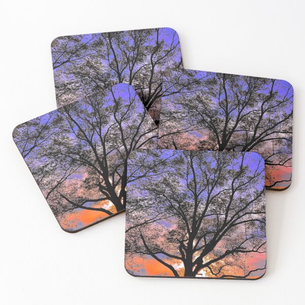 Item preview, Sunset Tree - Landscape Nature Photo - Digitally Enhanced designed and sold by Cosmic-Ferret.