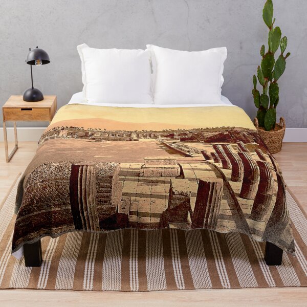 Item preview, Ruins of Ancient Pompeii with Vesuvius, Italy - Antique Sepia designed and sold by Retro Art Factory.