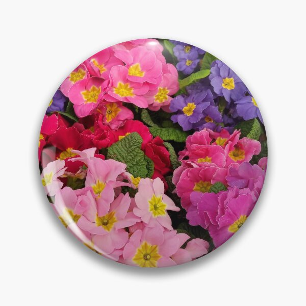 Item preview, Colorful Springtime Medley of Primula Flowers designed and sold by walkswithnature.