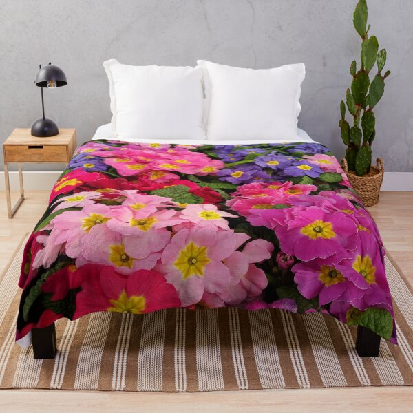 Item preview, Colorful Springtime Medley of Primula Flowers designed and sold by walkswithnature.