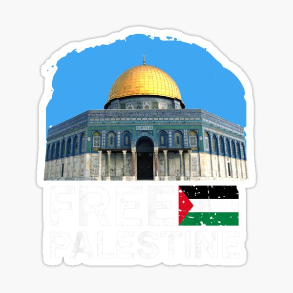 artzy Sticker Palestine - Al Aksa - Wall - Al-Quds - 57*60 - Noir