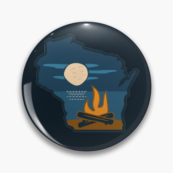 Item preview, Wisconsin Contented Full Moon Campfire on the Lake Too designed and sold by gstrehlow2011.