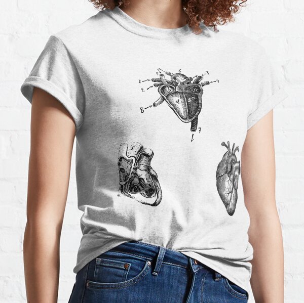 Vintage Heart Anatomy Classic T-Shirt