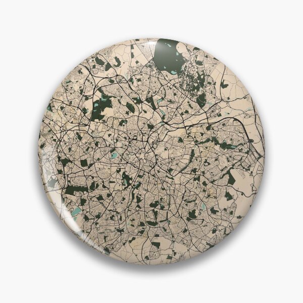 Item preview, Birmingham City Map of England - Vintage designed and sold by deMAP.