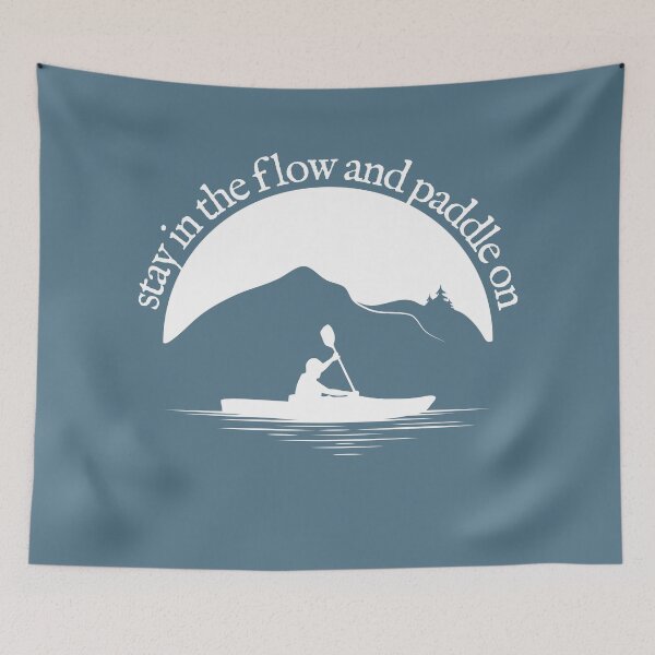 Item preview, Kayaking - Stay In The Flow And Paddle On- W GreyBlue - 04 designed and sold by serenaking.