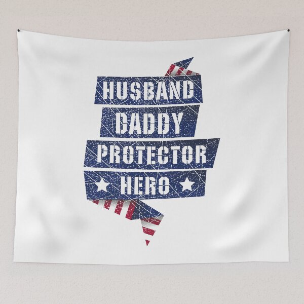 Item preview, Mens Husband Daddy Protector Hero July 4th Veterans Day designed and sold by lxmag.