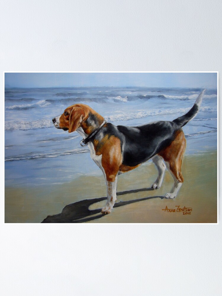 Alternate view of Beagle Sea View Poster