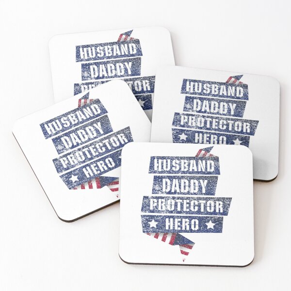 Item preview, Husband Daddy Protector Hero Fathers Day Independence day gift designed and sold by lxmag.