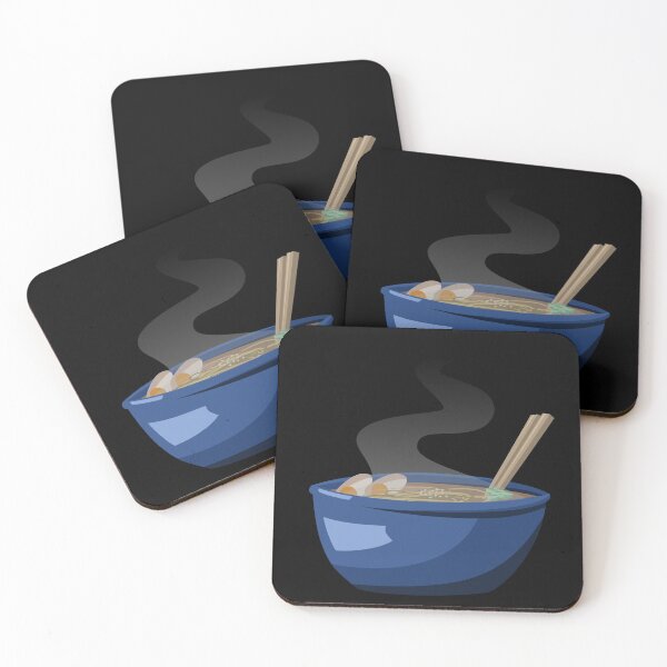 Item preview, Ramen in a blue bowl designed and sold by MicahFightsPani.