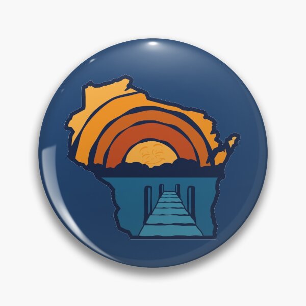 Item preview, Wisconsin Smiling Sunset Rough Pier View Too designed and sold by gstrehlow2011.