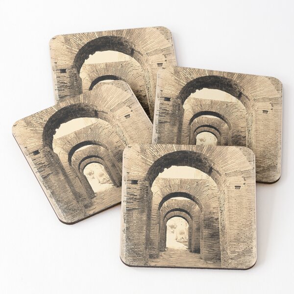 Item preview, Roman Ruins - Arches of Palantine HIll, Italy - Vintage Distressed Style designed and sold by Retro Art Factory.