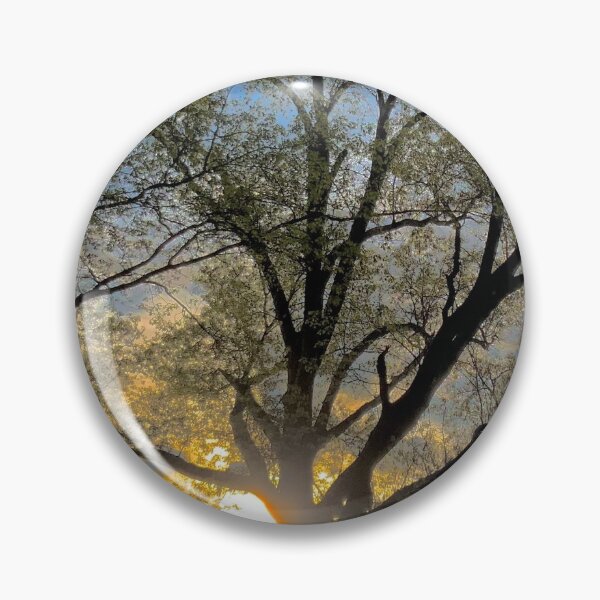 Item preview, Sun Setting Behind Tree - Pretty Sunset - Nature Photo designed and sold by Cosmic-Ferret.