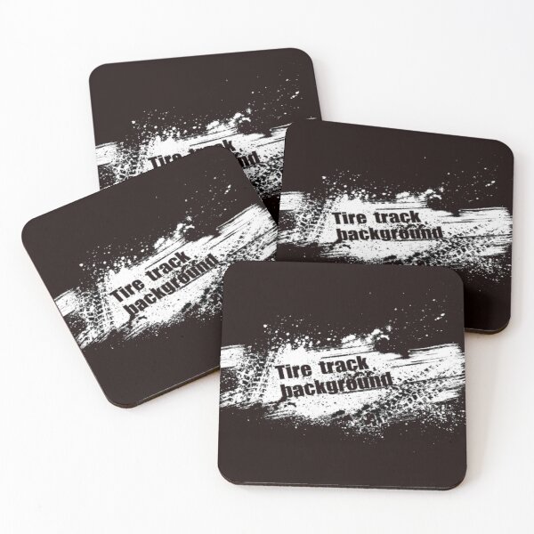 Item preview, Tire Track Background Wording with Tire Marks Black designed and sold by WearWolfDesigns.