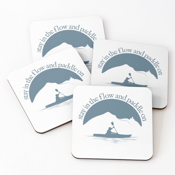 Item preview, Kayaking - Stay In The Flow And Paddle On - W GreyBlue - 04 designed and sold by serenaking.